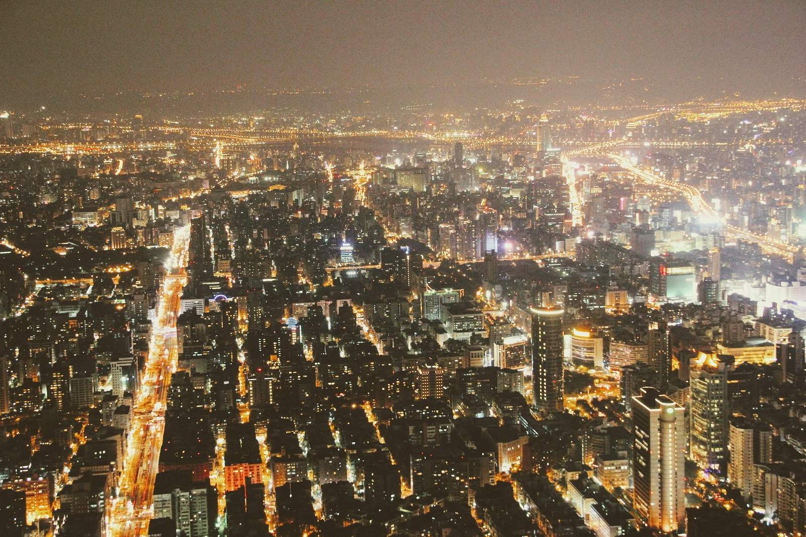 中国都市の夜景